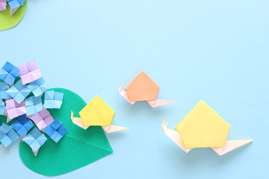 6月の折り紙 簡単な折り方7作品で雨の日も大喜び