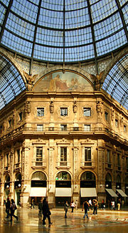 Galleria Vittorio Emanuele II from inside the arcade