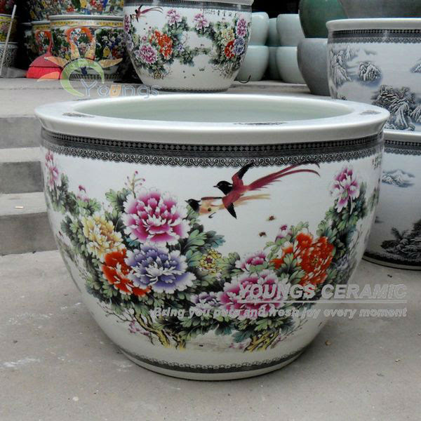 Wholesale large chinese famille rose ceramic plant pots Wholesale large chinese famille rose ceramic plant pots