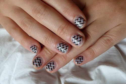 Lavender black nail design gallery