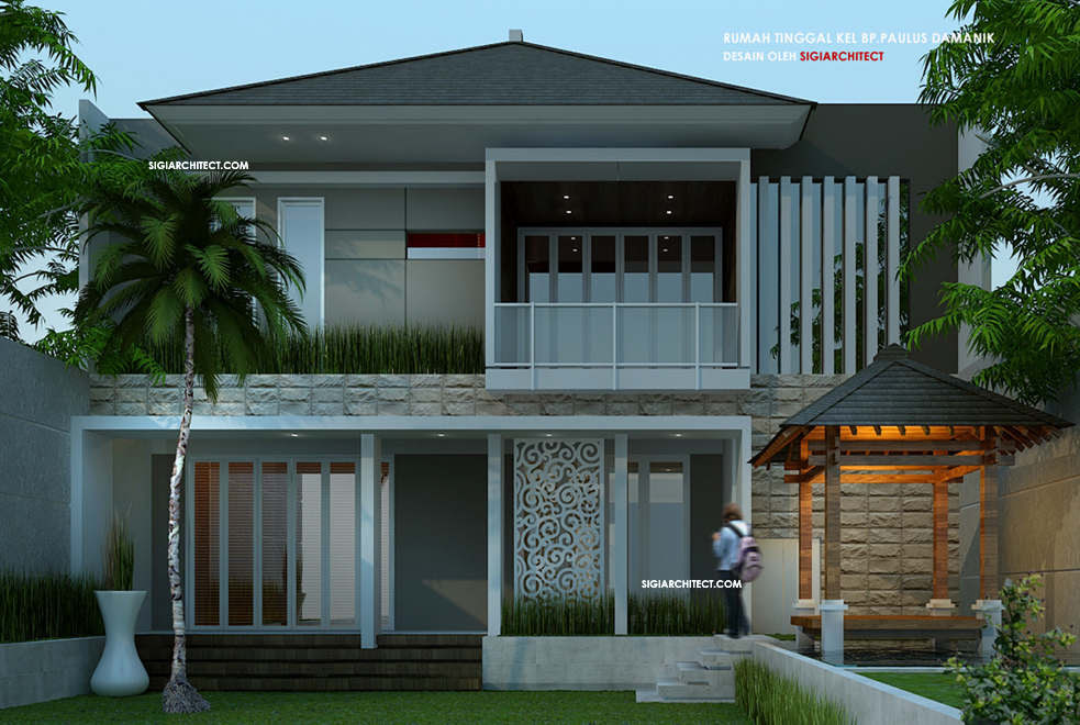 Desain Rumah Modern Minimalis 2 Lantai Type 500 M2