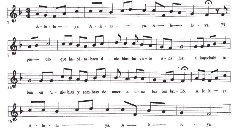 El Cancionero Católico: ALELUYA (Antífona del Evangelio Mt 