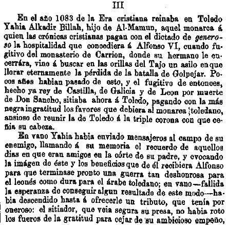 Leyenda de La Peña del Moro publicada en La Amérca por Eugenio de Olavarria y Huarte. Página 5
