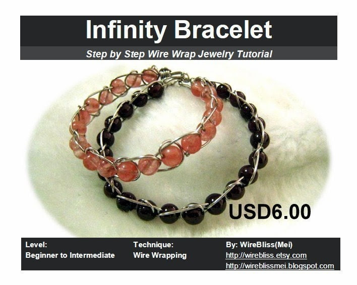 Tutorial for wire wrapped infinity bracelet