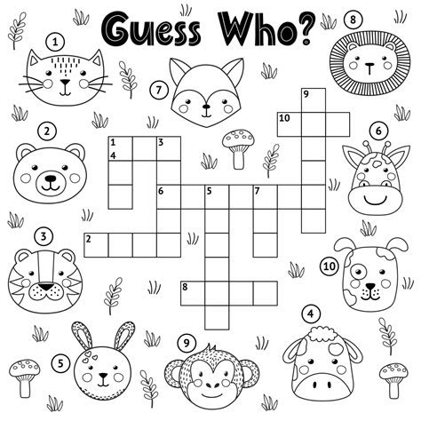  fun crossword puzzles for kids to print drama club for kids
