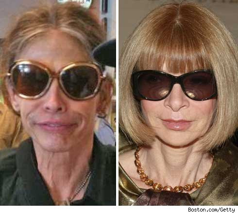 Steven Tyler and Anna Wintour steven tyler is hot. Steven Tyler and Anna Wintour