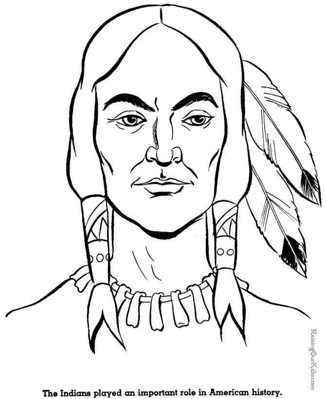 Native american boy coloring pages download and print for free