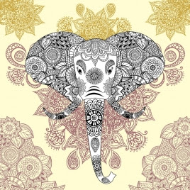Download Elephant Background Tribal Vectors Stock For Free Download About 8 Vectors Stock In Ai Eps Cdr Svg Format