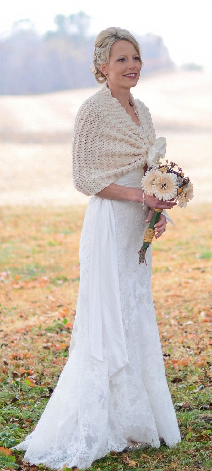 Bride Bolero Bridal Shawl Wedding by ElegantKnitting Bride Bolero Bridal Shawl Wedding by ElegantKnitting