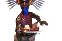 Pieza artística de chocolate Reino Unido