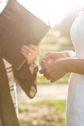 Rings in a jewish wedding ceremony