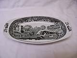 Copeland Spode's Italian Black and White Relish Dish