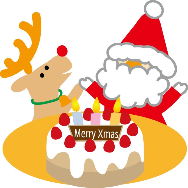 クリスマスのケーキのイラスト 無料イラスト フリー素材