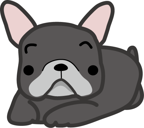 フレンチブルドック 犬のイラスト 無料イラスト フリー素材