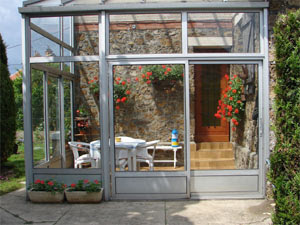 Veranda adossée à la maison