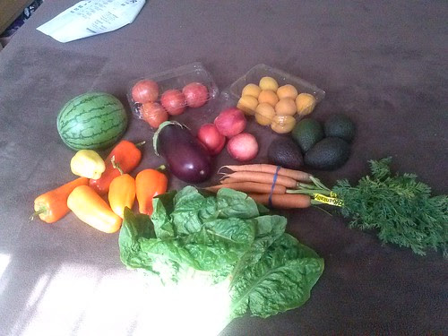 Farm Fresh to You 6-19-13 csa box by Petunia21