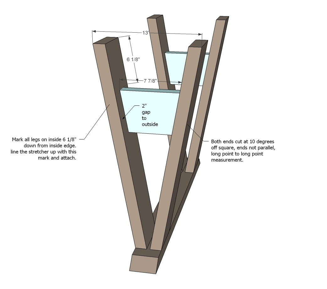  Sawhorse Outdoor Table  Free and Easy DIY Project and Furniture Plans