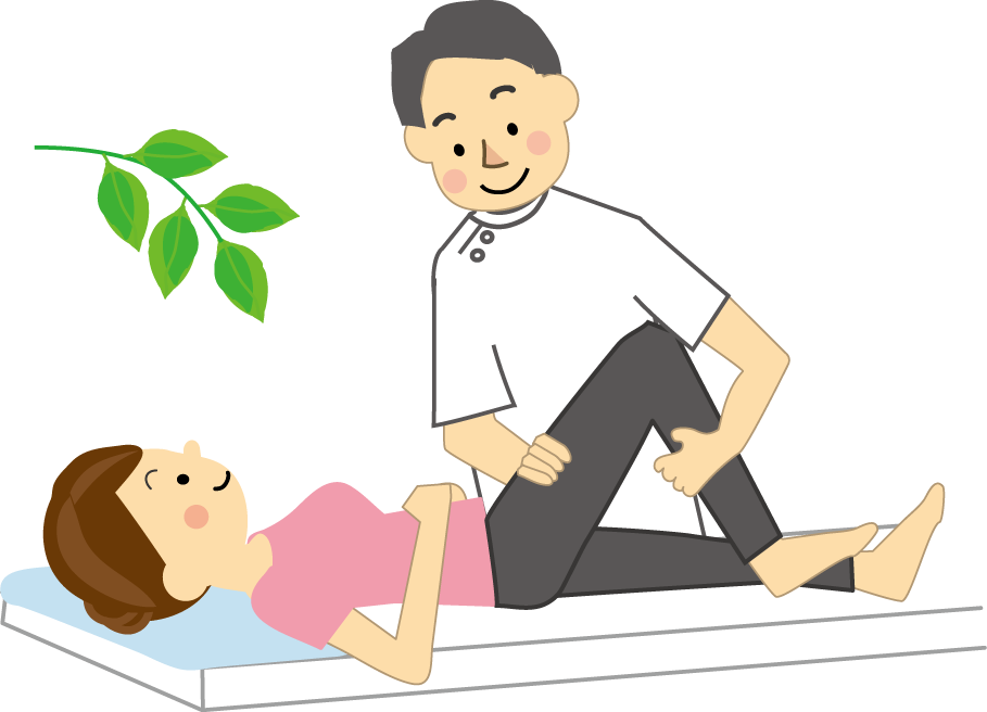 マッサージ 鍼灸 整体 整骨のイラスト無料素材