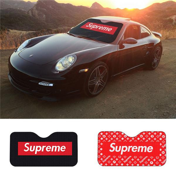 Supreme フロントサンシェード シュプリーム 車用サンシェード 日除けシェード 遮光 断熱 日よけ Uv 紫外線カット 暑さ対策