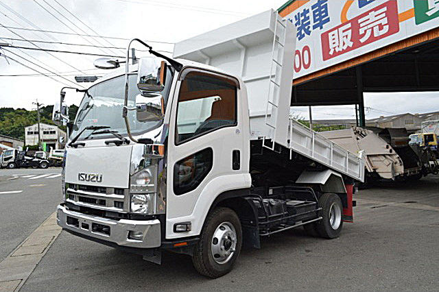 いすゞ フォワード 4t強化ダンプ ホワイト 中古トラック情報 朝日自動車株式会社