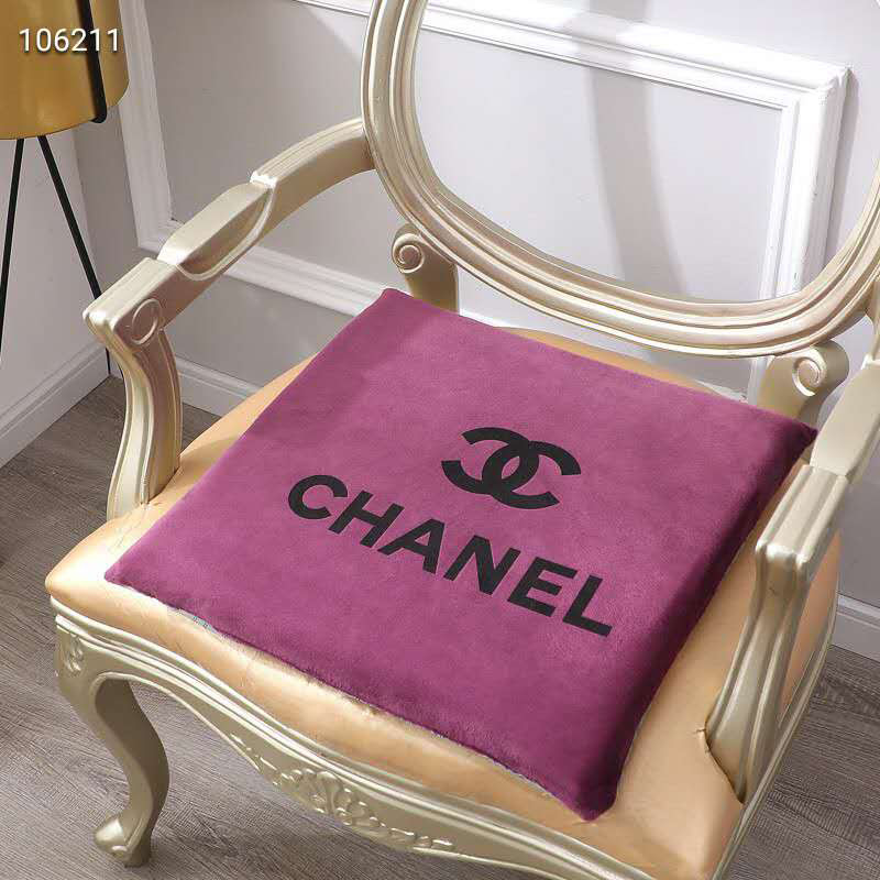 シャネルシートクッション おしゃれ Chanel チェアパッド 座布団 丸 椅子 車用 滑り止め