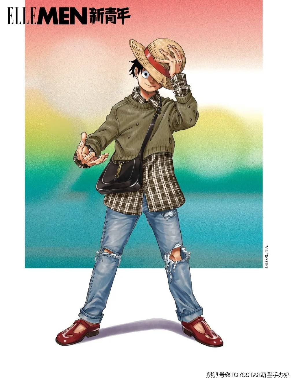 海贼王》Gucci梦幻联动！路飞索隆时髦值爆表_景品