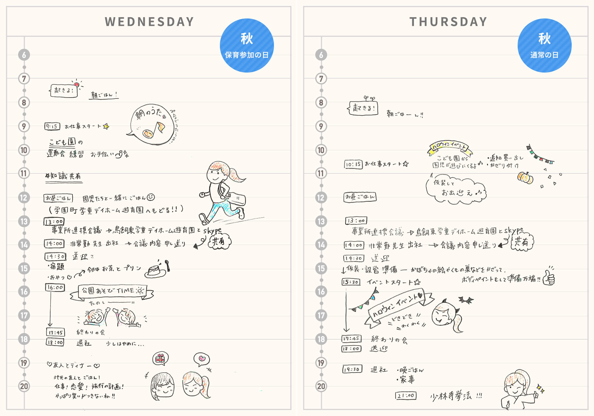 Schedule 仕事紹介 先生の一日 社会福祉法人 桃林会 遊育園 採用サイト