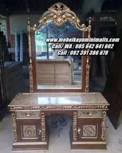  Meja  Rias  Kayu  Jati  Ukiran  Jepara Marmer Mebel Kayu  