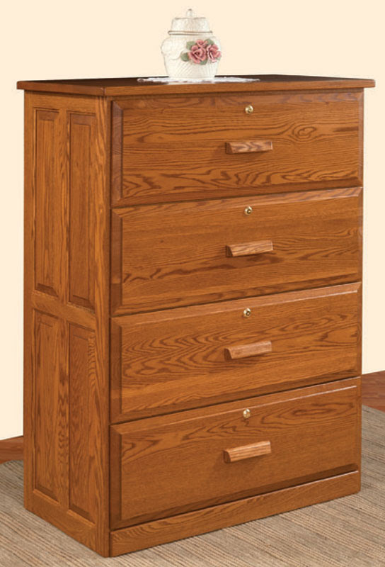 4 Drawer Lateral File Cabinet - Ohio Hardwood Furniture