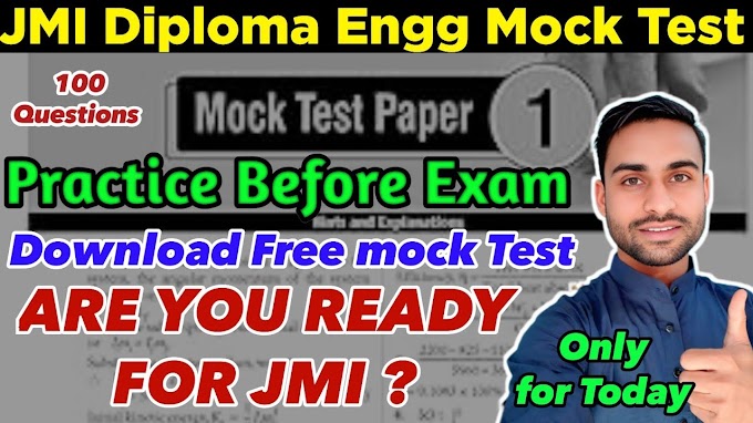 JMI Diploma Engineering Mock Test 2025 – Practice Now for Free!
