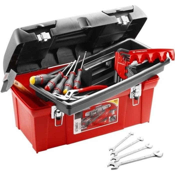 facom caisse polypropylene 20 outils