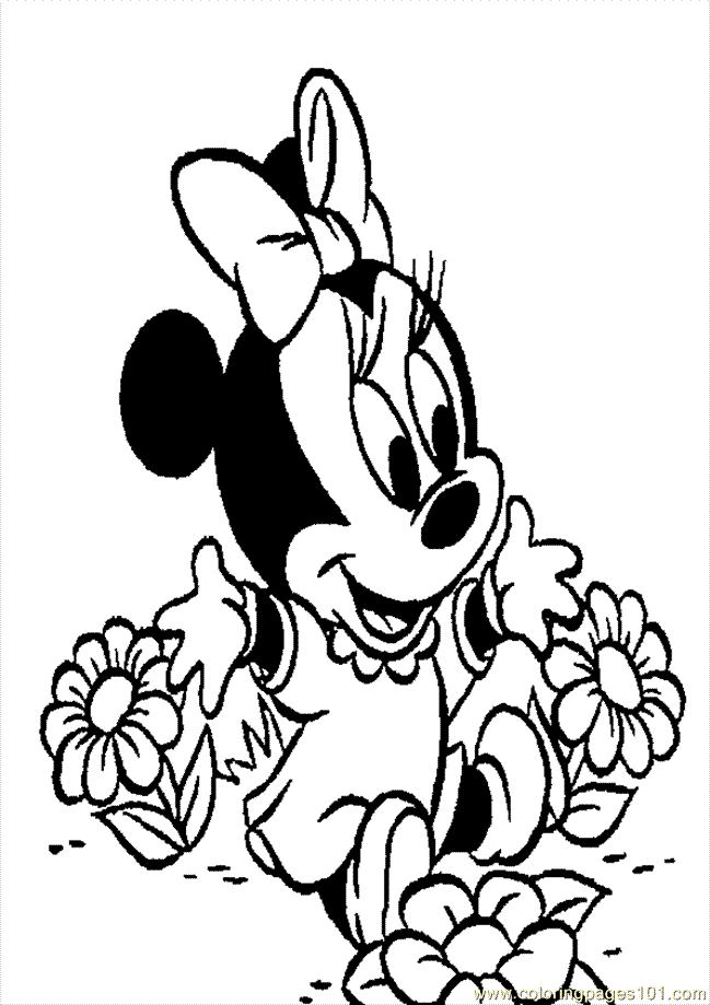 Minnie Bebe Para Colorear Clip Art Library