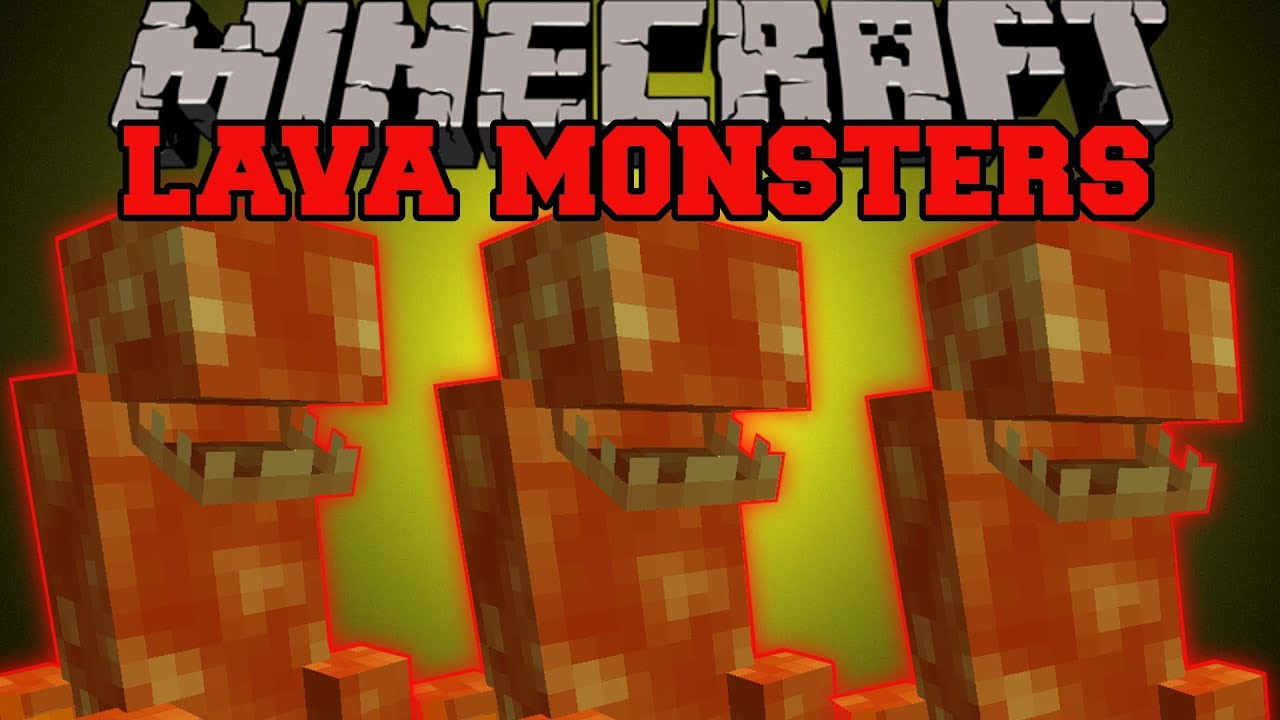 Minecraft: LAVA MONSTERS (DEADLY BEASTS LIVING IN LAVA 