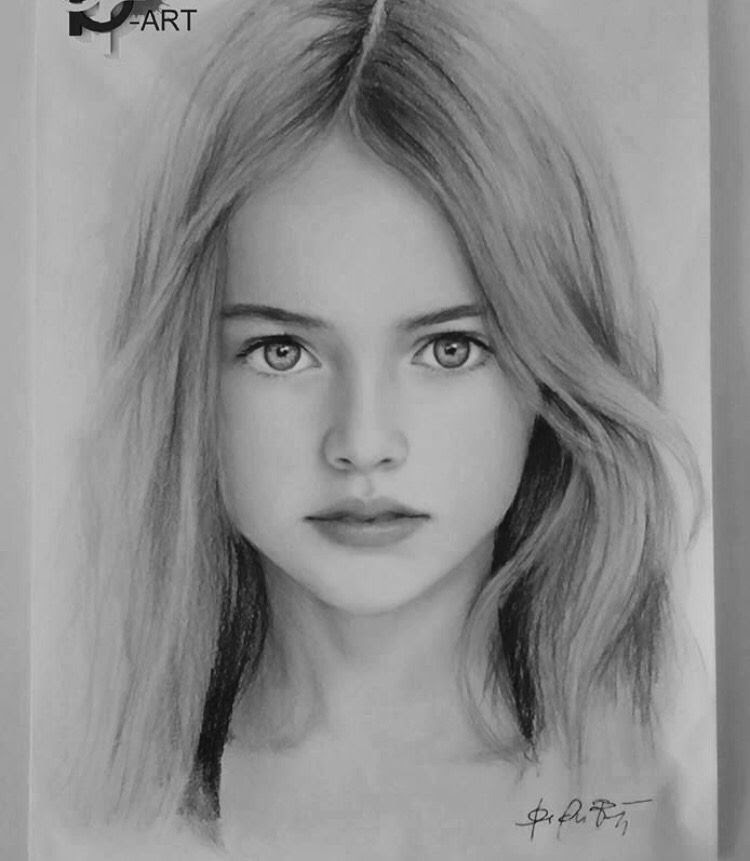 15+ Penting Dessin Portrait Fille