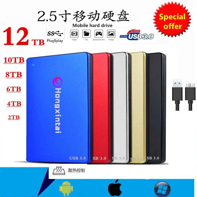 SSD HDD 2.5 12TB External Solid State Drive 
