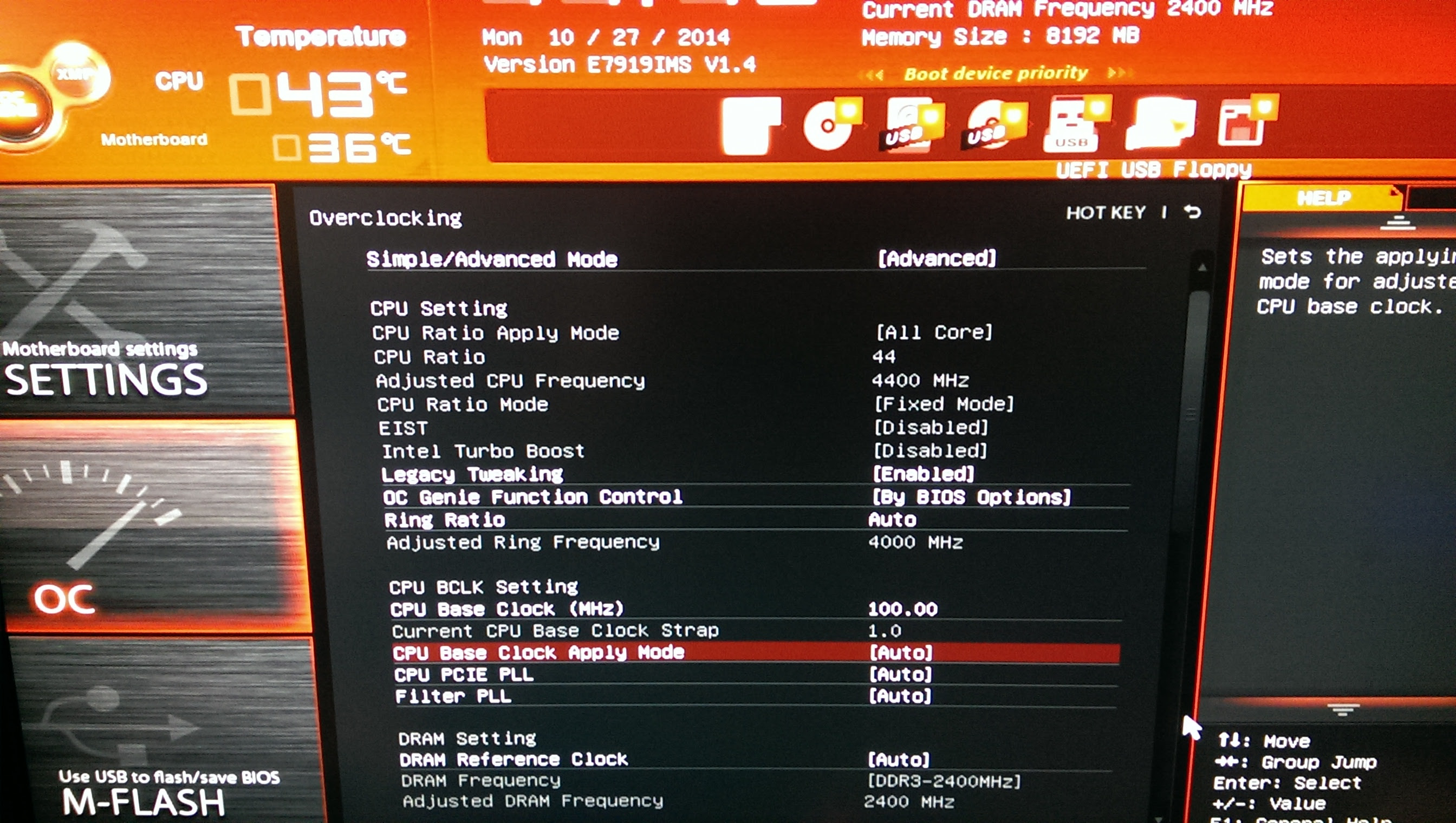 Msi Z97m Gaming Motherboard Overclock I7 4790k Issues Overclock Net