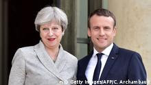 Frankreich Paris Treffen Theresa May mit Emmanuel Macron