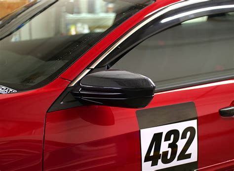 pro design alpha carbon fiber mirror caps covers   honda civic  door coupe