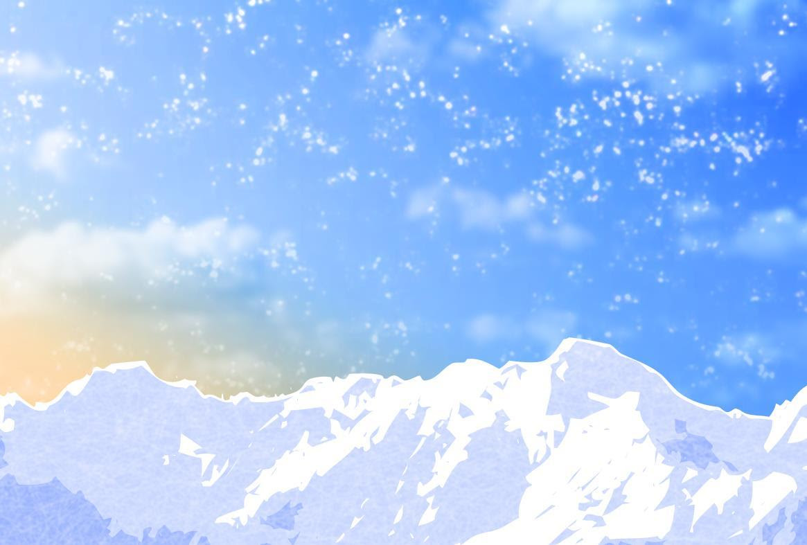 雪山イラスト年賀状背景素材 Kmsys午年賀状イラスト素材集