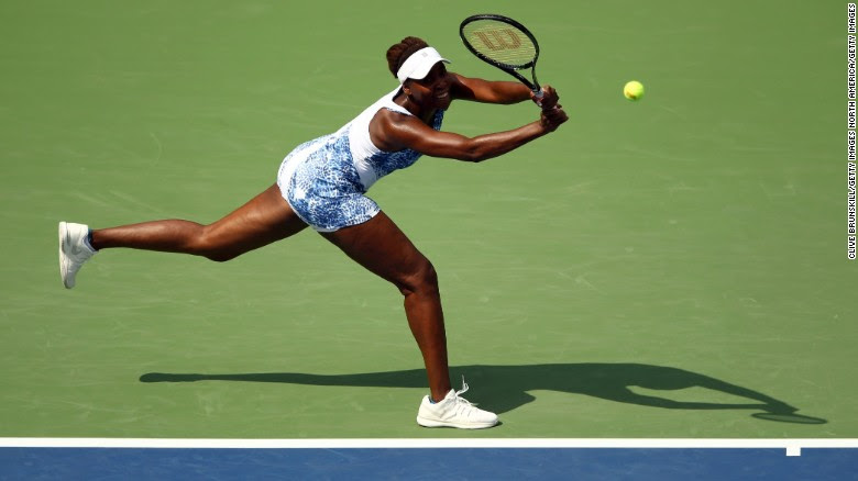 Venus Williams was embroiled in a slugfest, blowing match points in a second set before seeing off Monica Puig in three. 