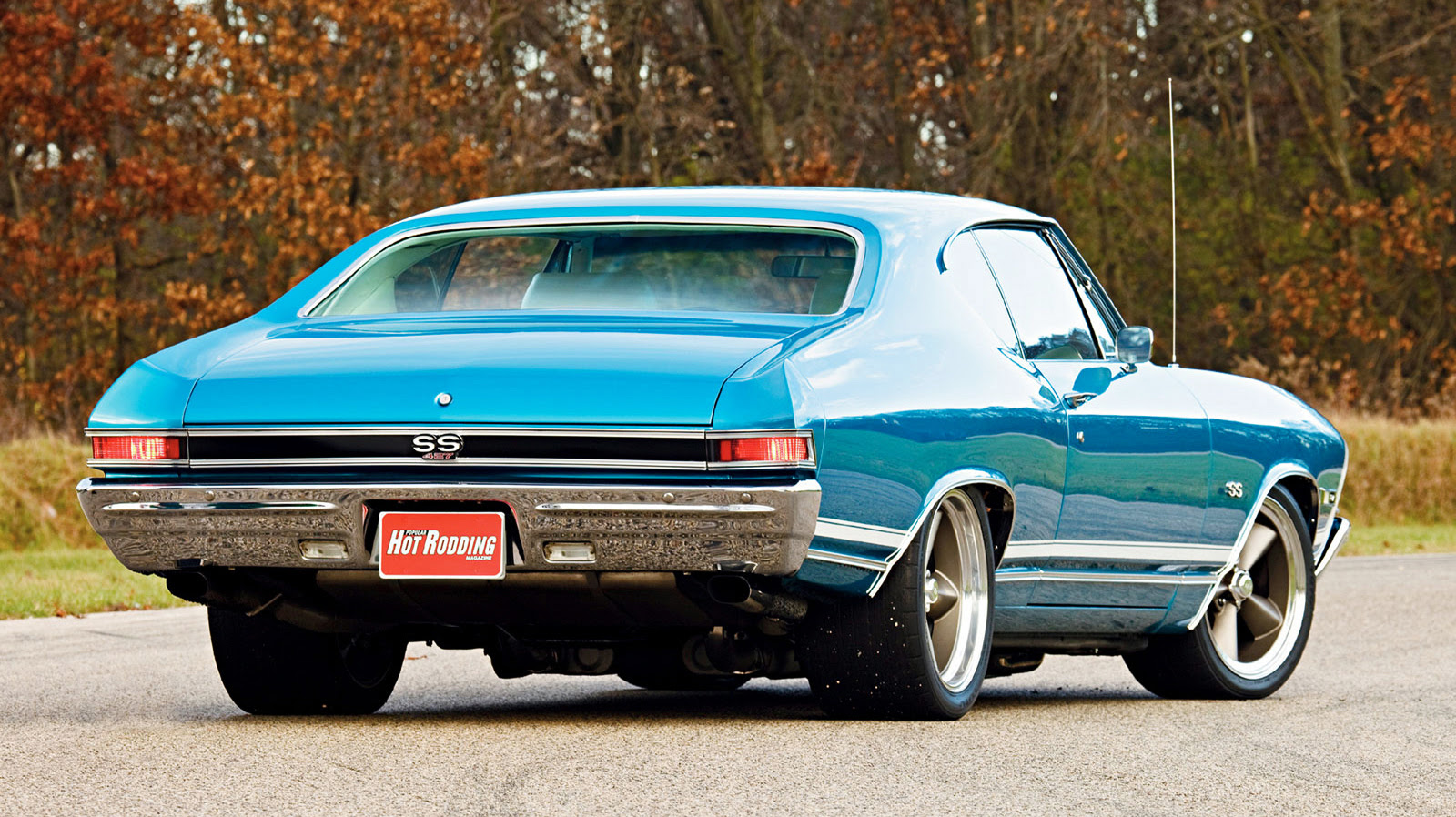 1968 Chevy Chevelle Ss Rear View - Wallpaper