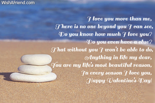 I Love You More Valentine Poem For Him