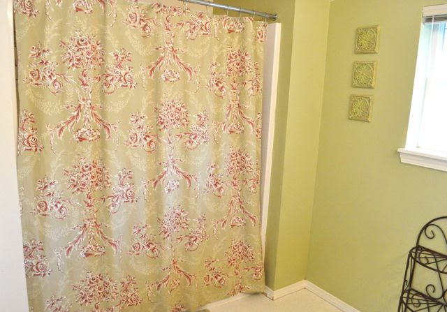 Turn a Bed Sheet into a Shower Curtain - Make and Takes