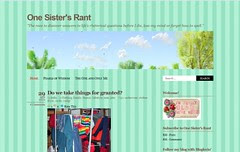One Sister's Rant