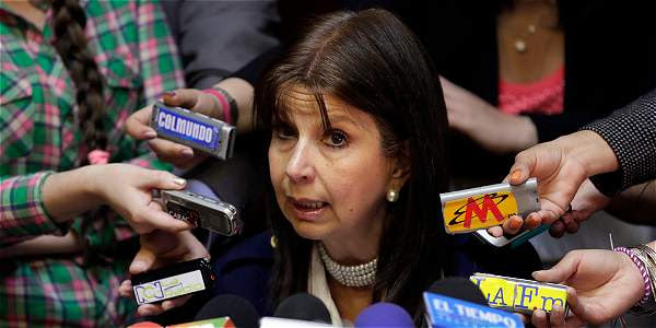 María Victoria Calle presidenta encargada de la corte Constitucional.