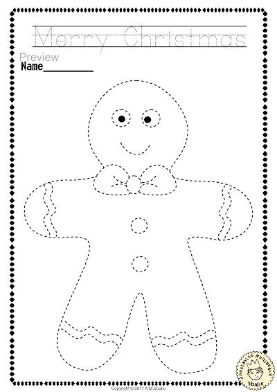 Christmas Worksheets For Preschool Pdf