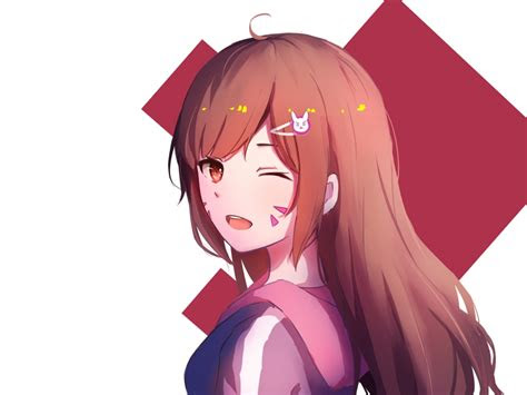 desktop wallpaper cute dva anime overwatch art hd image picture background dce