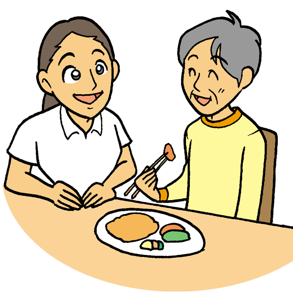 食事介助のイラスト かわいいフリー素材が無料のイラストレイン