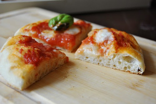 Pizza  with sourdough starter