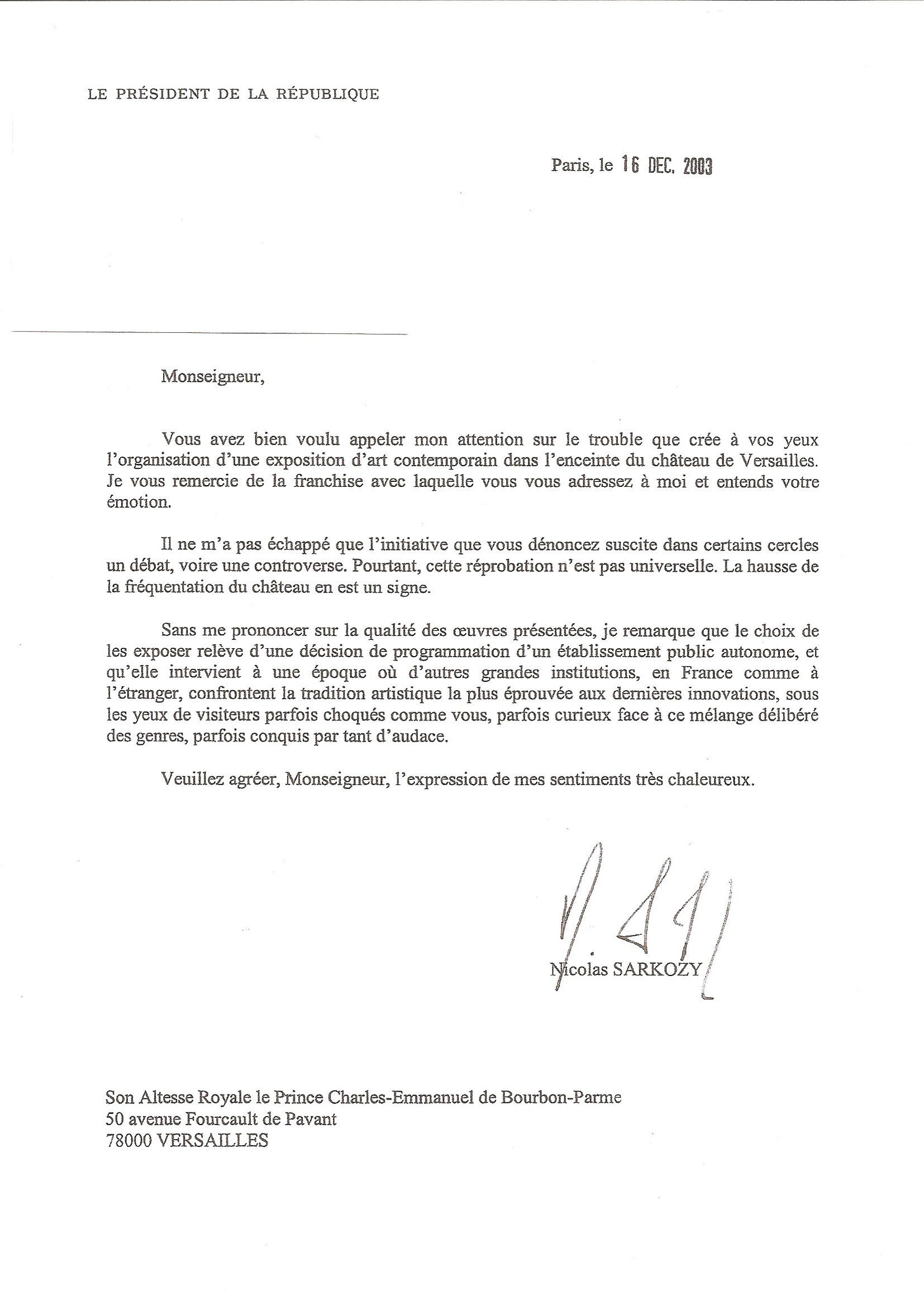 Lettres Officielles Archivées